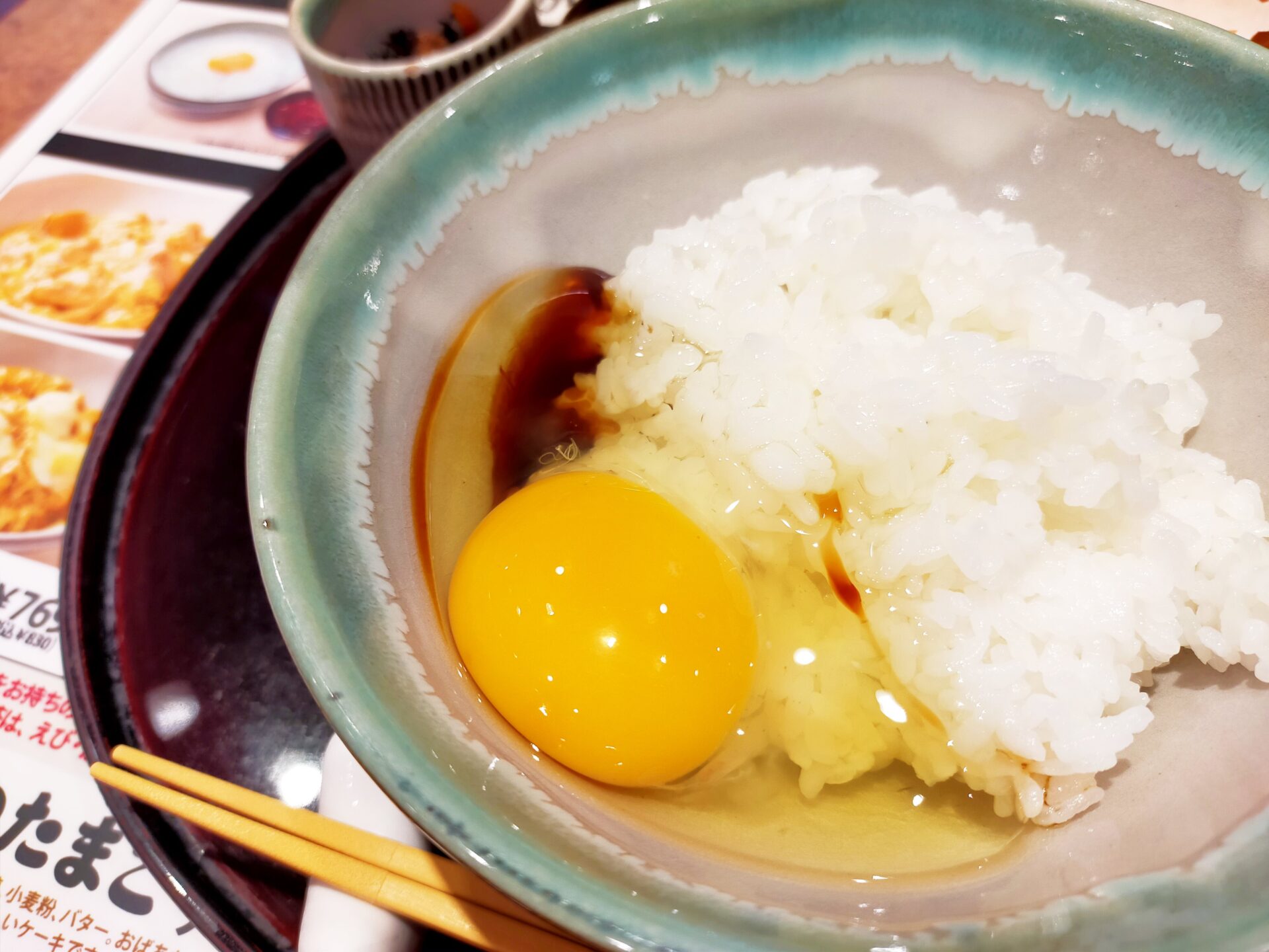 羽田-卵かけご飯-昼ごはん